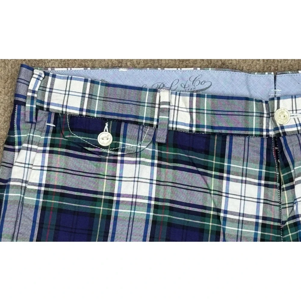 Polo by Ralph Lauren Madison Slim GI Fit Men's‎ Plaid Shorts Size 36